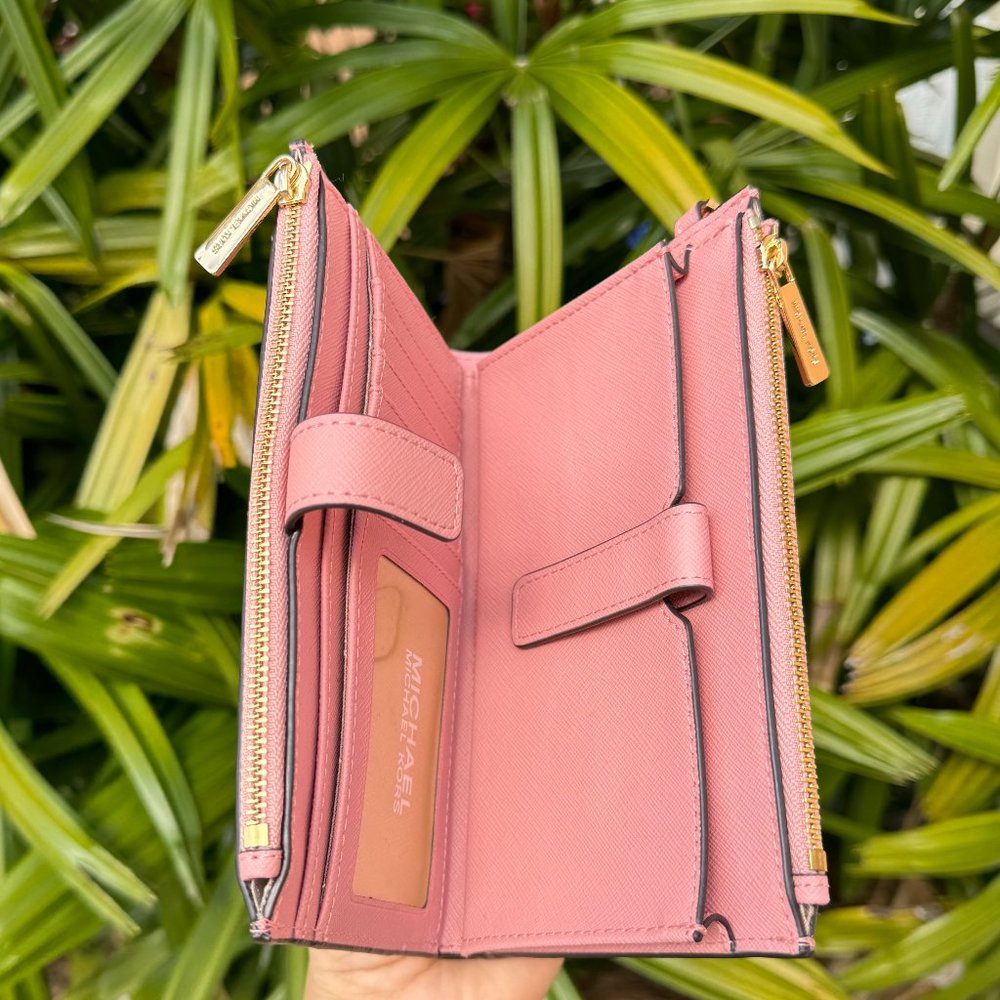 Michael Kors Jet Set Front Pocket Tote Bag + Wallet Set Primrose - Picture 13 of 15